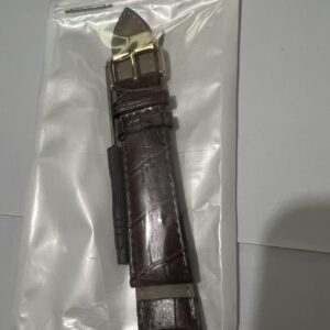 Dark brown vintage cowhide embossed strap